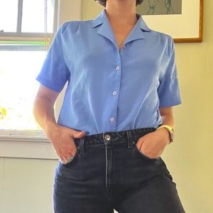 Vintage lilac/periwinkle blouse